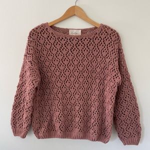NWOT Jessica Simpson Chunky Knit Crop Sweater Sz M
